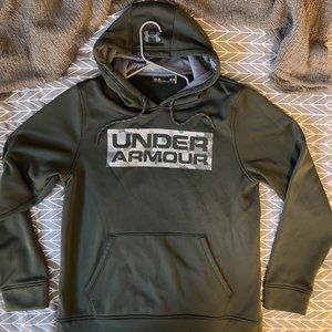 Under Armour Storm Hoodie, Men's Medium, Polyester, Green, Warm